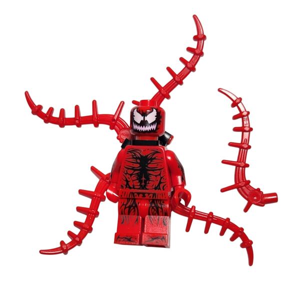 Lego Spider-Man Carnage Minifigure 76036 With Extra Accessory VG Pre-owned - Picture 1 of 4